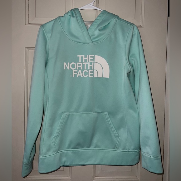 The North Face Tops - 🩵🩵Women’s medium The North Face Hoody - light teal/blue with white